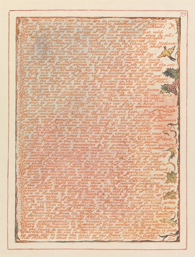 Jérusalem, Planche 79 - William Blake